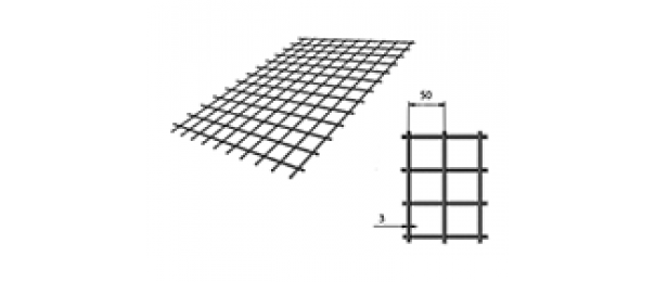 Сетка сварная (дорожная) 50х50х3мм 1х2м купить с доставкой в Лотошино